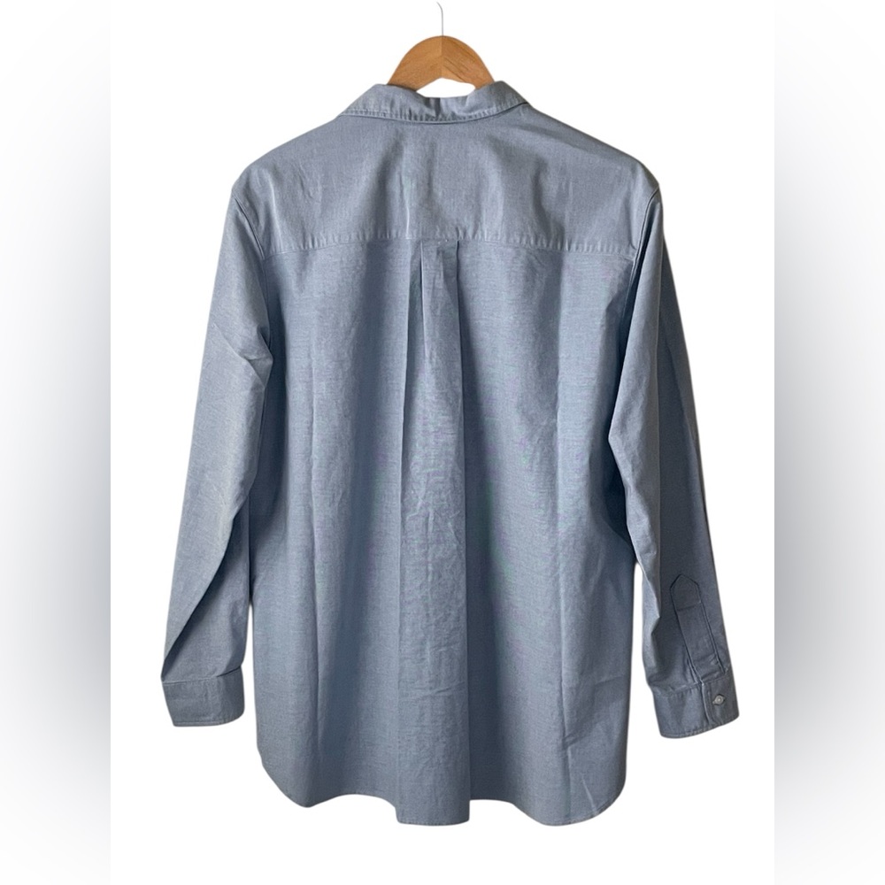 Frank & Eileen Joedy button down boyfriend shirt in blue - Picture 3 of 16